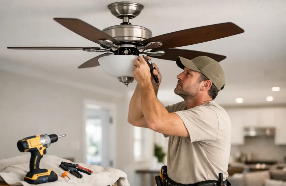 How to Install Ceiling Fan Safely at Home