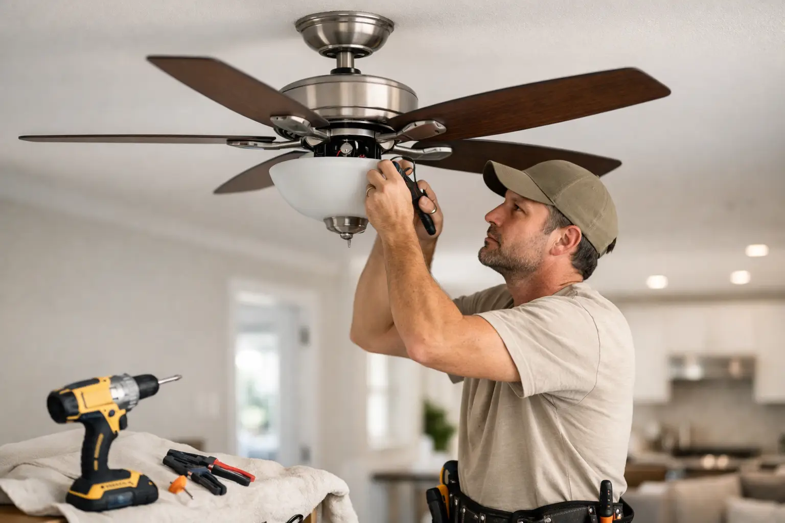 How to Install Ceiling Fan Safely at Home