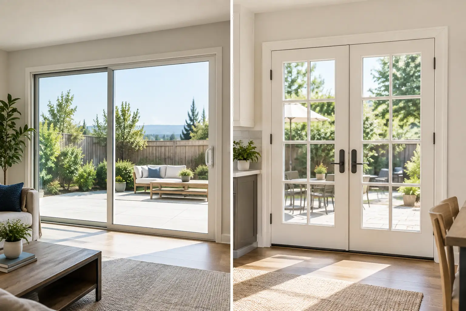 Sliding Versus French Patio Doors: Which Fits?